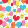 Party Balloon Wrapping Paper (5 Sheets)