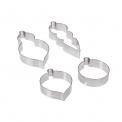 Set Of 4 Bauble Cookie Cutters