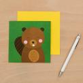 Beaver Animal Friend Card