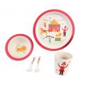 Big Top Circus Bamboo Tableware (set Of 5)