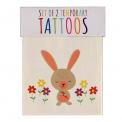 Bird And Rabbit Temporary Tattoos