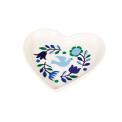 Folk Doves Heart Trinket Tray