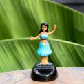 Blue Hula Dancer Solar Powered