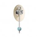 Painted Ceramic Letter Hook O