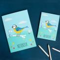 Blue Tit Design A6 Notebook