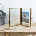 Brass 4 Sided Photo Frame