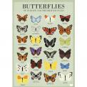 5 Sheets Of Butterflies Wrapping Paper