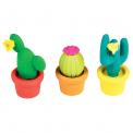 Cactus Erasers (set Of 3)