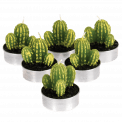 Cactus Tea Lights (set Of 6)