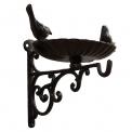 Cast Iron Mounted Bird Bath