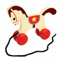 Charlie The Circus Horse Pull Toy