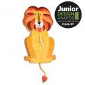 Charlie The Lion Wooden Wall Clock