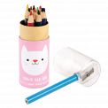 Cookie The Cat Colouring Pencils And Sharpener (set Of 12)