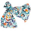 Fleur Bleue Cotton Scarf