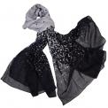 Charcoal Sea Mist Cotton Scarf