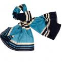 Stockholm Blue Cotton Scarf