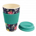 Ditsy Garden Bamboo Travel Mug