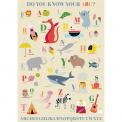5 Sheets Of Children'S A B C Wrapping Paper