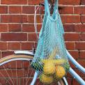 Duck Egg Blue Organic Cotton Net Bag