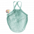 Duck Egg Blue Organic Cotton Net Bag