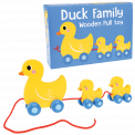 Duck Family Wooden Pull Toy