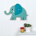 Elvis The Elephant Wooden Wall Clock