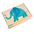 Elvis The Elephant Wooden Wall Clock