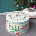 Festive Family Christmas Round Tin