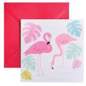 Flamingo Bay Greetings Card