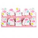 Flamingo Bay Wooden Pegs (string Of 10)