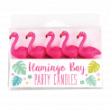 Flamingo Party Candles (pack Of 5)