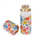 Floral Maze Colouring Pencils (set Of 12)