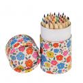 Floral Maze Colouring Pencils (set Of 36)