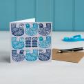 Folk Bird Greetings Card