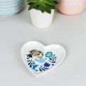 Folk Doves Heart Trinket Tray