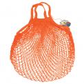 Orange French Style String Shopping Bag