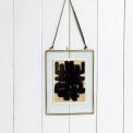 Hanging Brass Frame 15x20cm