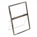 Standing Brass Frame In Silver 15x10cm