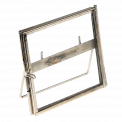 Standing Brass Frame In Silver 8x8cm
