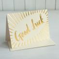 Gold Good Luck Card