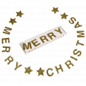 Gold Merry Christmas Garland