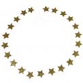 Gold Stars Christmas Garland