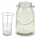 Green Mason Jar Tealight Holder