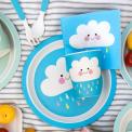 Happy Cloud Bamboo Plate