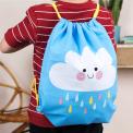 Happy Cloud Drawstring Bag