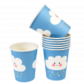 Happy Cloud Paper Cups (set Of 8)