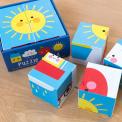 Happy Cloud Puzzle Blocks (set Of 4)