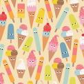 Ice Cream Friends Wrapping Paper (5 Sheets)