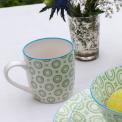 Japanese Mug Green Circles