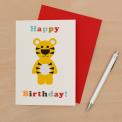 Jelly Cubs Happy Birthday Card